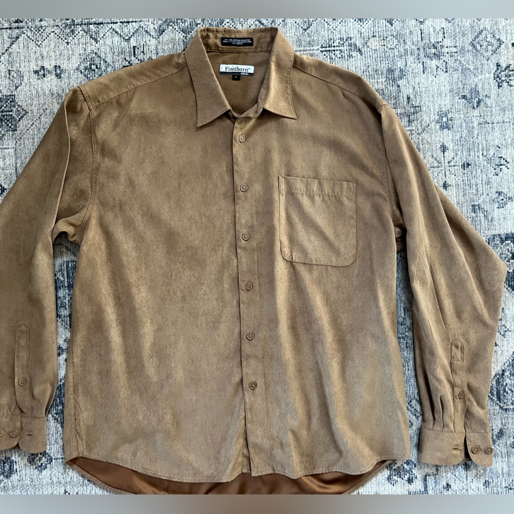 NWOT Firethorn Silver Men’s Button Up Long Sleeve Dress Shirt (L)